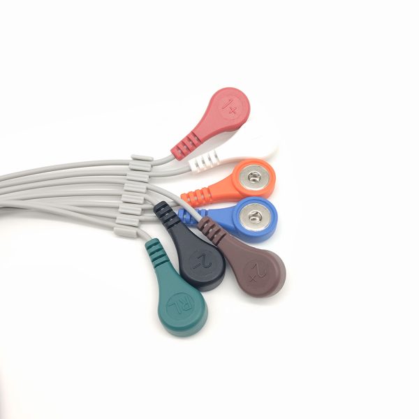 107.NORTH EAST Compatible 7 leads Holter Recorder ECG Cables and Leadwires - Image 4