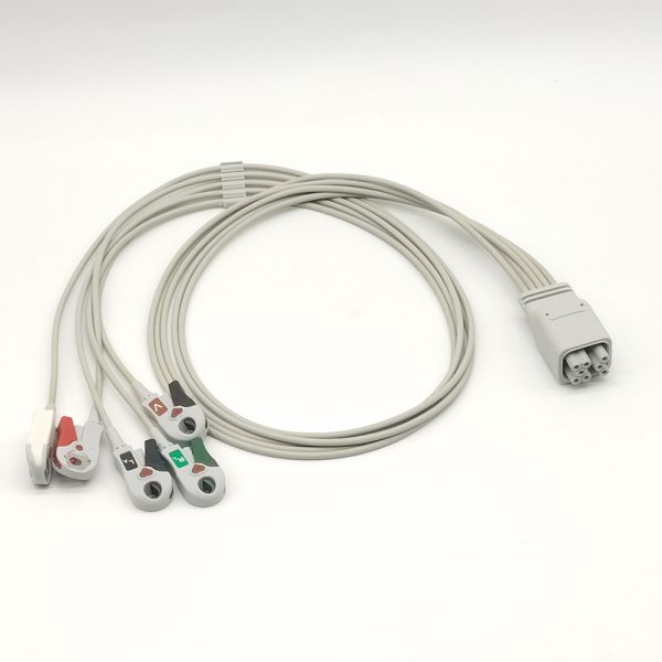 108.GE-HEALTHCARE Compatible 5 leads Holter Recorder ECG Cables and Leadwires