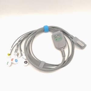 114.beneware Compatible 7 leads Holter Recorder ECG Cables and Leadwires