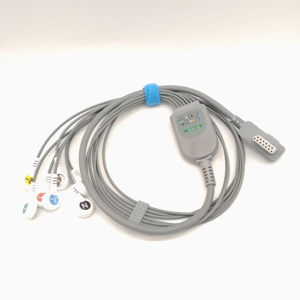 114.beneware Compatible 7 leads Holter Recorder ECG Cables and Leadwires