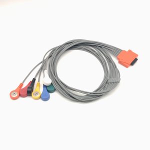 117.Compatible 7 leads Holter Recorder ECG Cables and Leadwires