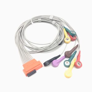 118.cardioline Compatible 10leads/12 leads Holter Recorder ECG Cables and Leadwires