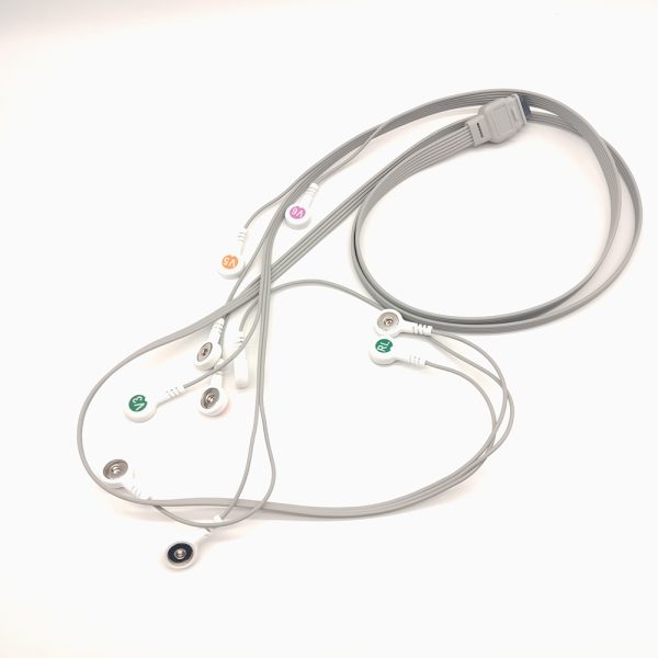 121.nihon kohden Compatible 10leads/12 leads Holter Recorder ECG Cables and Leadwires