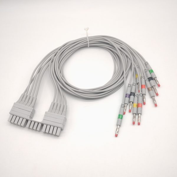 138.mortara Compatible 10 leads/12 leads Direct-Connect EKG Cables - Image 2