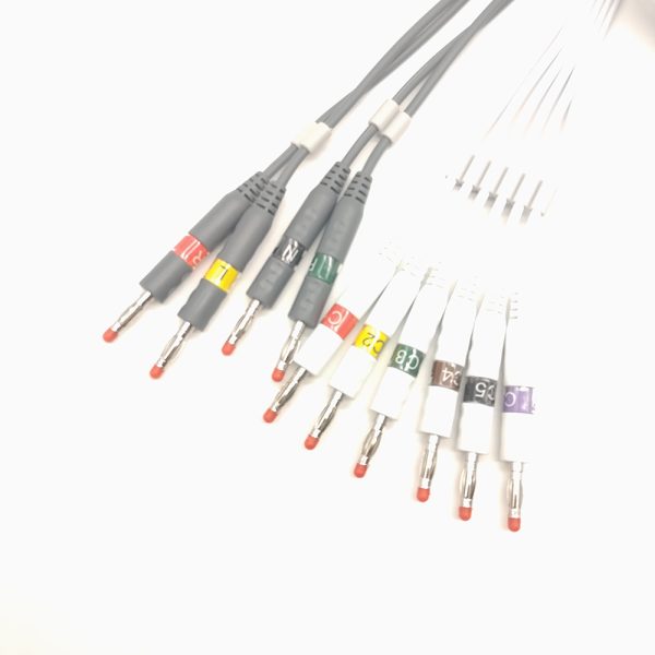 139.zoncare Compatible 10 leads/12 leads Direct-Connect EKG Cables - Image 3