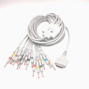 140.zoncare Compatible 18 leads Direct-Connect EKG Cables