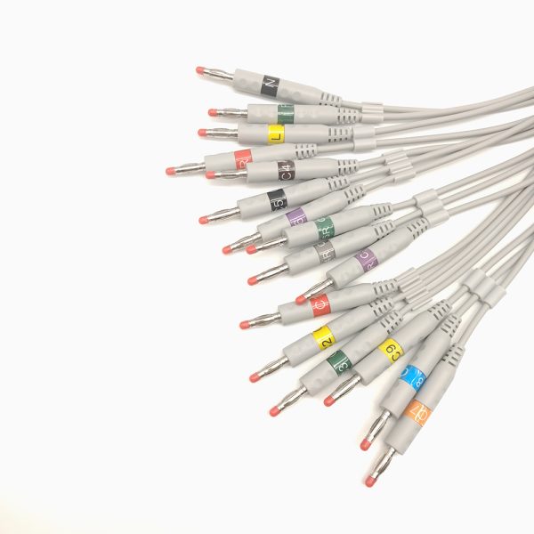 140.zoncare Compatible 18 leads Direct-Connect EKG Cables - Image 3