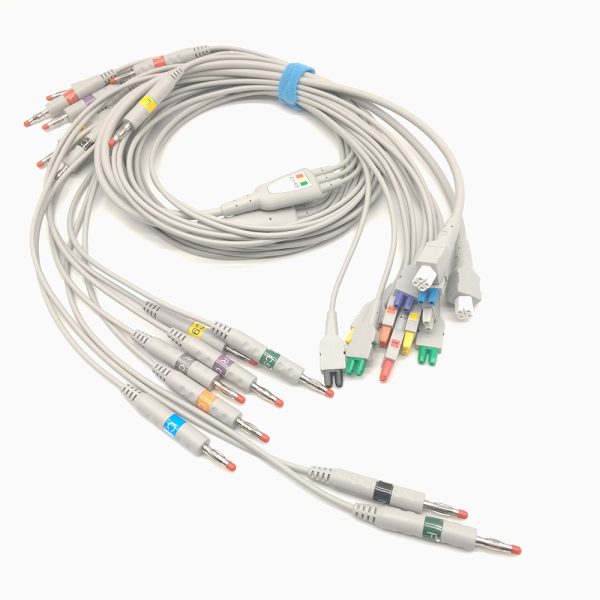141.EDAN Compatible 18 leads Direct-Connect EKG Cables