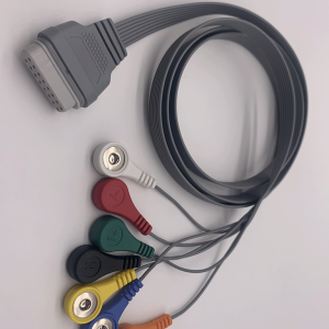17.Edan Compatible 7 leads ECG Holter Lead-wires and cables