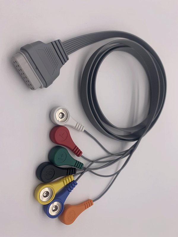 17.Edan Compatible 7 leads ECG Holter Lead-wires and cables