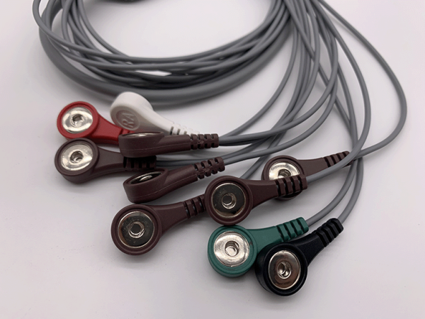 16.Landcom Compatible10leads/12 leads ECG Holter Lead-wires and cables - Image 3