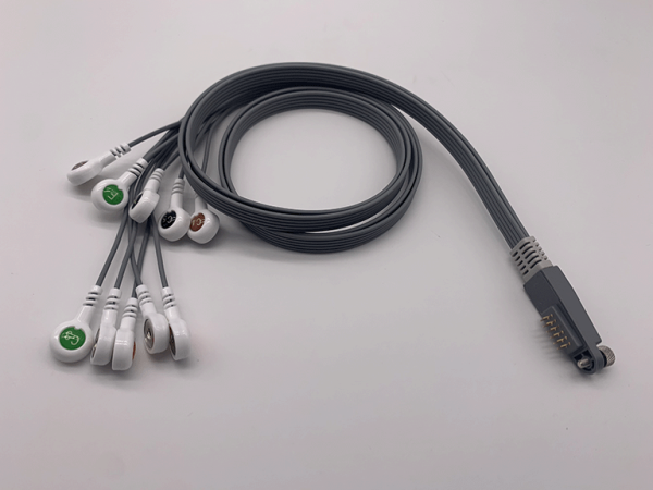 15.CHANCEFINE Compatible 10leads/12 leads ECG Holter Lead-wires and cables